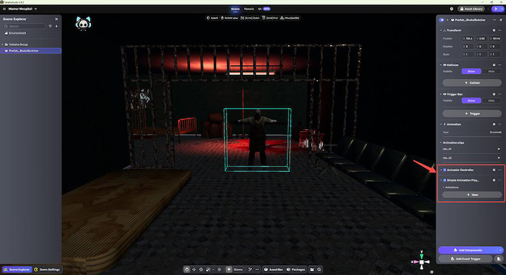 Simple animation play component