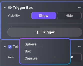 Add trigger box
