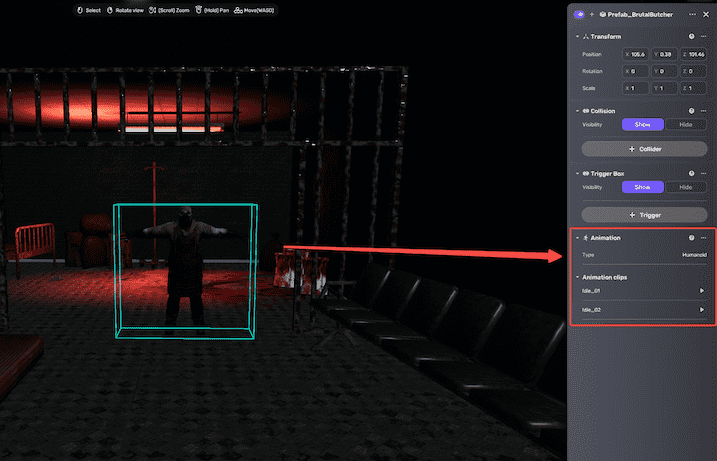 Check animation component