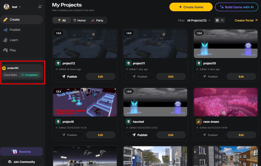 cloud build side window