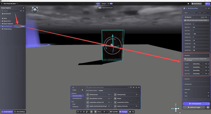 Customize door model