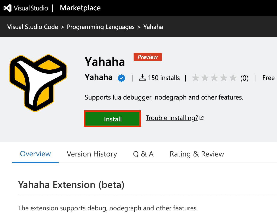 Install from VS market