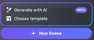 new scene button