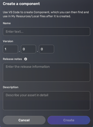 populate component infos