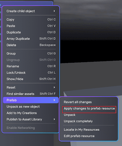Apply changes to resources