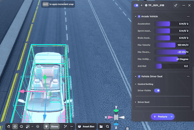 Racing arcade components