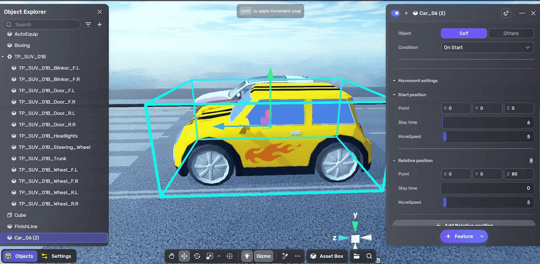 Add passing vehicles