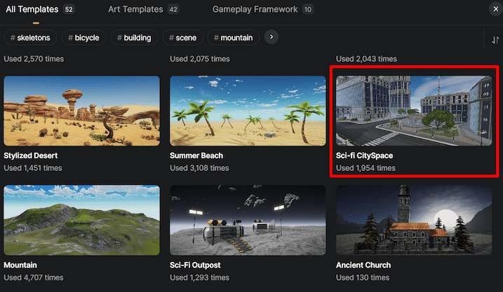 Choose a racing template