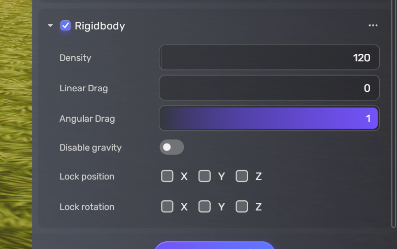 Set rigidbody