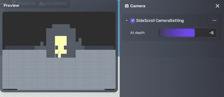 Side-scroll 2D preview