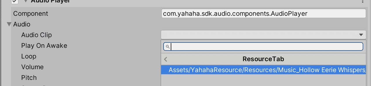 Add audio to resource items