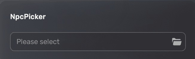 NPC picker
