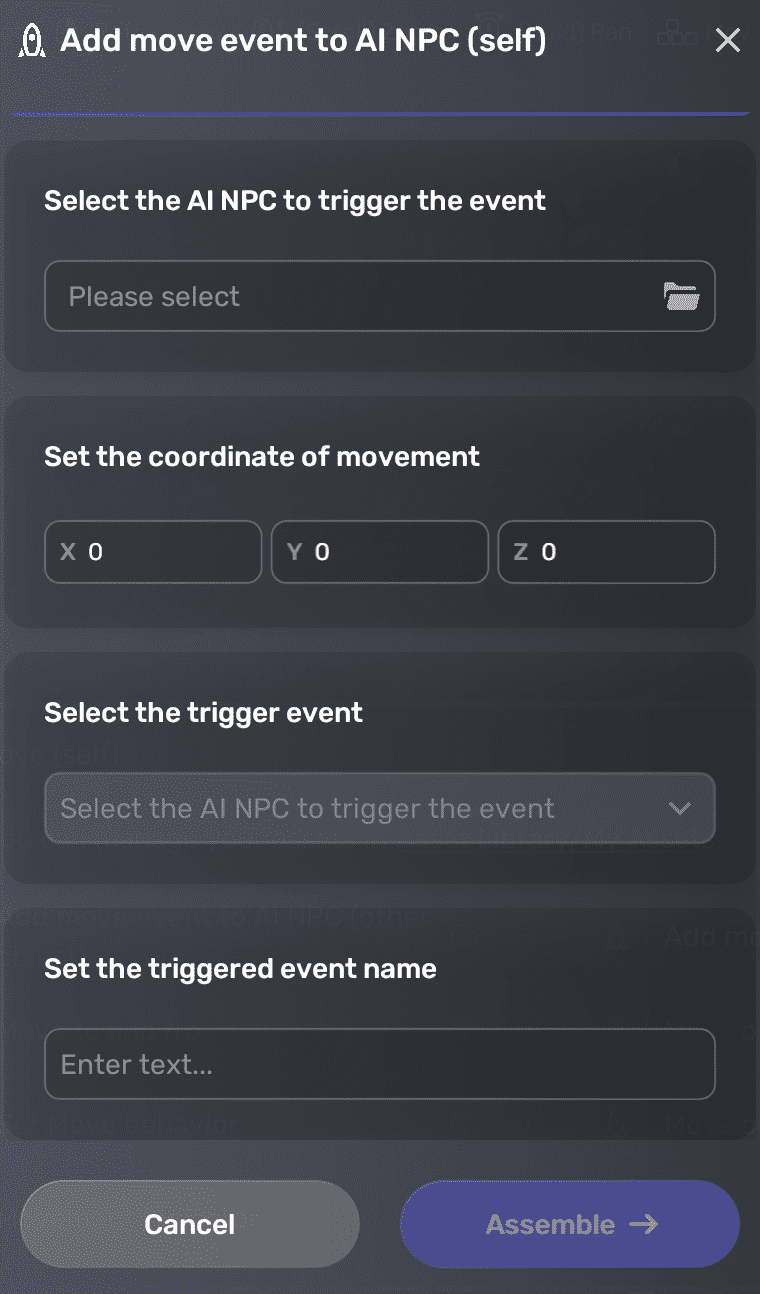 创建 NPC 移动事件