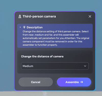 Third person assembler